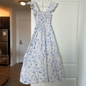 Hill House Ellie Nap Dress (Blue Botanical)